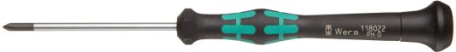 Image of Wera 05118022004 Kraftform Micro 2050 PH Phillips Electronics Precision Screwdriver, PH 0 Head, 60mm Blade Length