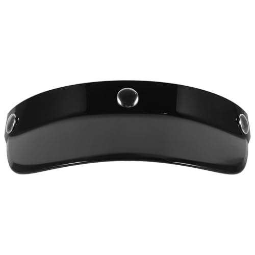 Visera casco moto ajustable negra de alta resistencia para cascos abiertos y retro