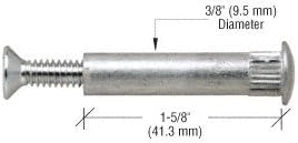 CRL 8025 Satin Aluminum Sex Bolt for Hardware Mounting to 1-3/4" Thick Doors