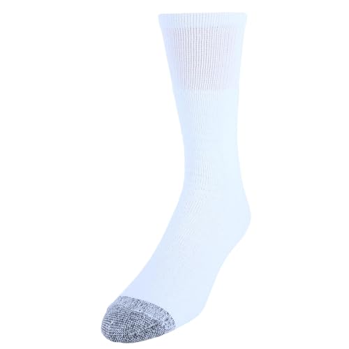 Chaussettes rembourrées pour homme blanc lot de 10 paires taille unique
