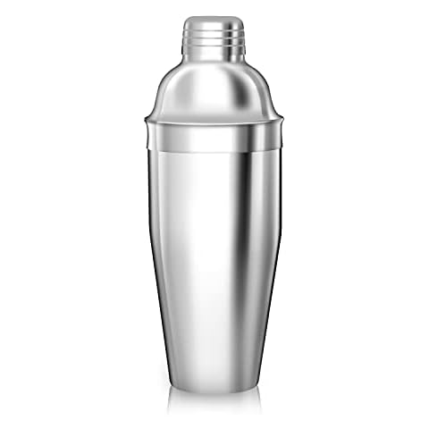 Cocktail Shaker 750ML,Martini Cocktail Making Set,Stainless Steel Leak Proof Cocktail Mixer with Strainer,TAHAILIN Cobbler Shaker Cover