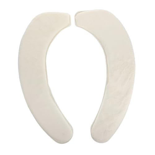 Ipetboom 1Pair Toilet Seat Cushion Pads Soft Adhesive Toilet Seat Cover for Travel Comfortable Washable Bathroom Cushions All Season Use Lightweight Easy Installation