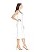 Dress the Population Women's ELLE Sweetheart Sleeveless Bodycon MIDI Dress, Off White, Large