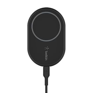 Belkin MagSafe-Compatible Magnetic Wireless Car Charger 10W - Wireless Charger, Magnetic Car Vent Phone Mount for iPhone 17, iPhone 16, 15, & 14 Series, Pixel 10 (Power Supply Included) - Black