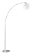 Bogenlampe Brasilia von RL Live Your Light mit Chrom-Finish und weißem Acrylschirm