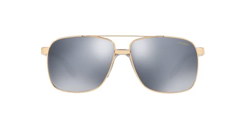 Versace Man Sunglasses Pale Gold Frame, Light Grey Gradient Grey Lenses, 59MM3