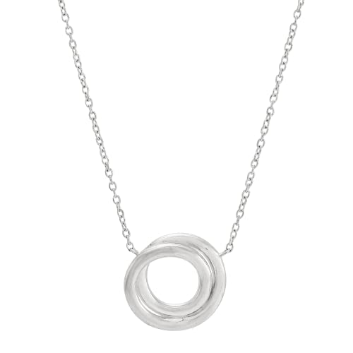 Silpada 'Karma Swirl' Pendant Necklace in Sterling Silver, 18