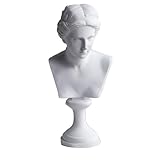 CREVIK Plaster Statue for Home Decoration - Vintage Works of Art of Plaster for Decor, Mini Home Decoration Sculpture White for Art Hobbist