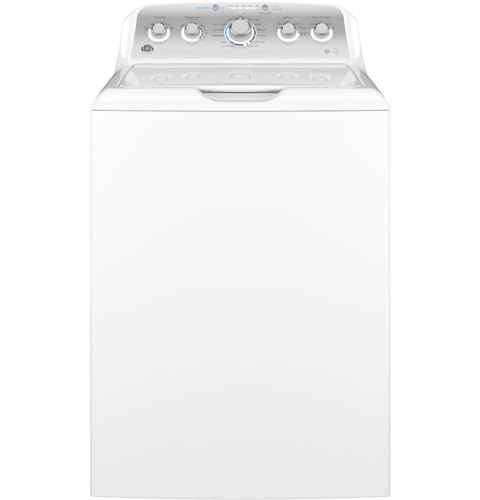GE GTW500ASNWS Top Loading Washer with Stainless Steel Basket, 4.6