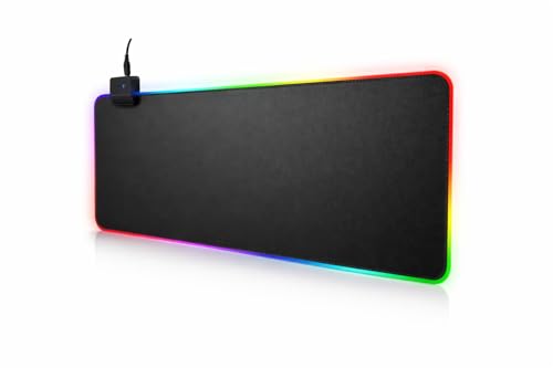 Tapis de souris DrPhone QWR XXL antidérapant pour éviter les glissades