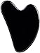 Walce do twarzy Róża Kwarc Gua SHA Zestaw Naturalne Jade Gua Sha Scrape Board Masaż Kwarcowy Guasha Kamień do Neck Szyi Szyi Podnośnik Remover Twarz Narzędzia do pielęgnacji skóry (kolor: czarny) wang