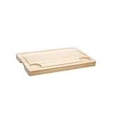 Tabla de Madera para Churrasco, 32x22x2cm, Tabla de Cortar Rectangular