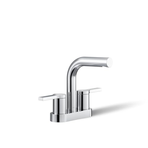 KOHLER K-33591-4-CP Elate Centerset Bathroom Sink Faucet Bathroom Faucets 1.2 GPM Polished Chrome