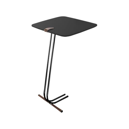 Mesa de Apoio Lateral Soft Aproximação Multiuso para Sofá Base Preta (Preta)