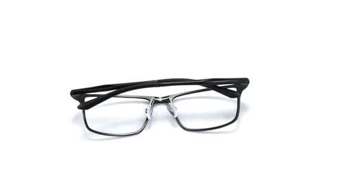 Óculos Armação Masculino Alumínio Leve Lentes Sem Grau Br-3944 (Preto)