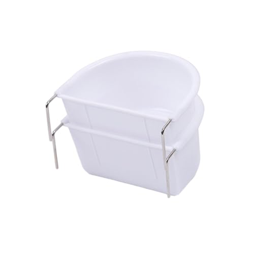 ＫＬＫＣＭＳ 2Pcs Bird Feeding Dish Sturdy Hanging Feeding Bowl Easy to Install Bird Food Tray Bird Cage Accessories for Conures Lovebirds, 10.9cmx9.8cmx5.4cm, Optional - Thumbnail 7