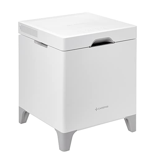 Carepod Cube X50 Stainless Steel Ultrasonic Hybrid Cool And Warm Mist Humidifier, Whisper-Quiet Easy Clean For Large Room 4.2 Liters, Only 3 Washable Parts, Diswasher-Safe, Auto Shut-Off #TOP1