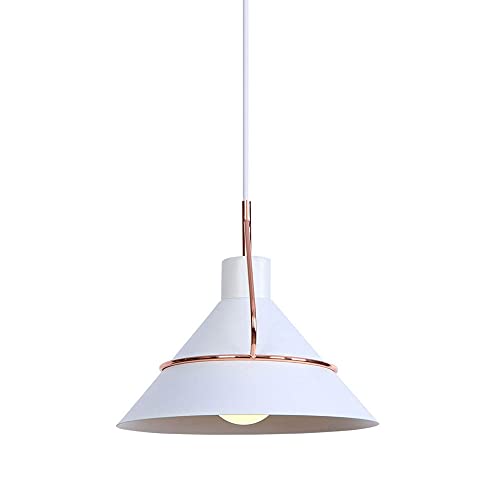 Lámpara de techo colgante minimalista nórdica E27 de metal para iluminación de comedor