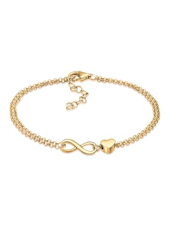 Elli Pulseras Mujeres Corazón Amor Infinito En Plata De Ley 925 Elli Pulseras Mujeres Corazón Amor Infinito En Plata De Ley 925