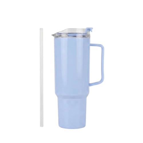 Image of 1800ml Large Water Tumbler with Handle & Straw | BPA-Free Reusable Sipper Cup with Flip Lid | Spill-Resistant Travel Mug for Gym Office College & Daily Use