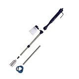 Lurrose Cambiador de Agua para Acuario Eléctrico Ajustable Limpiador de y Sifón de Vacío Batería C Profundidad Dos Boquillas para Peceras Pequeñas y