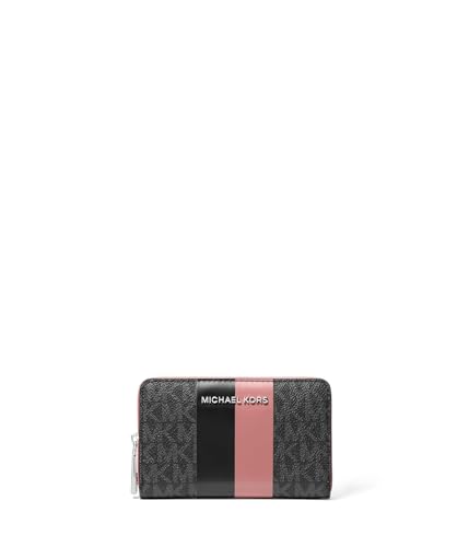 Image of Michael Kors Womens Jet Set Small Zip Around Card Case Rose One Size