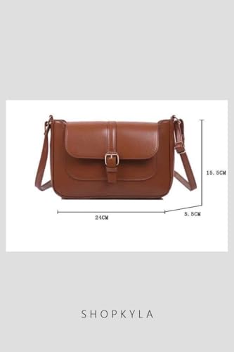 Image of HaveGlam Women's PU Leather Crossbody Sling Bag Stylish Shoulder Handbag
