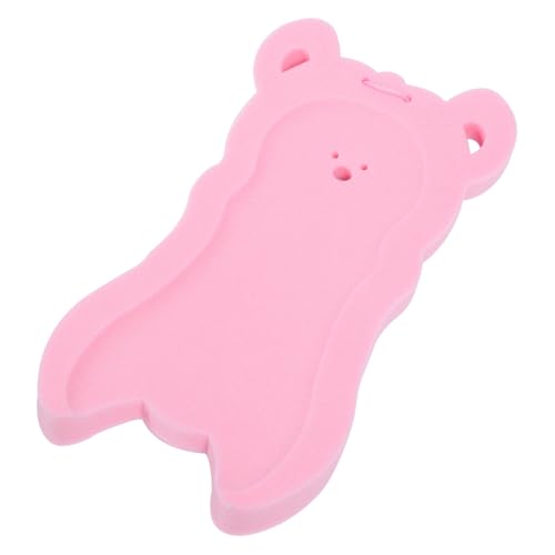 PRETYZOOM Geschmeidige Badeschwamm Matte Rosa Aus Sicherem Rutschfestem Material Für Neugeborene Mit Kopf Und Rückensupport Wasserabweisend Und Schnell Trocknend