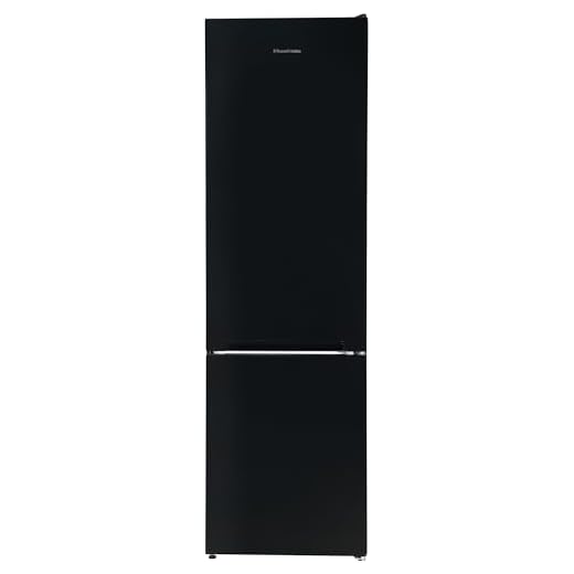 Russell Hobbs Fridge Freezer Freestanding Frost Free with Reversible Door, Adjustable Thermostat & Feet, 70/30 279L, 180cm High, LED Light, 2 Year Guarantee Black RH180FFFF551E1B