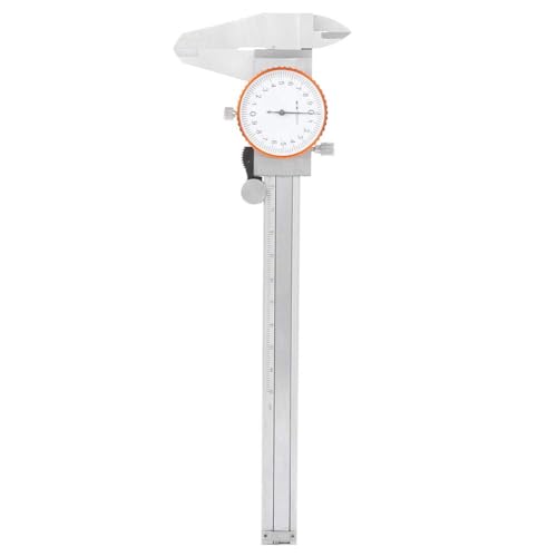 Calipera vernier de aleación aluminio rango 0-150 mm con dial de precisión antichoque