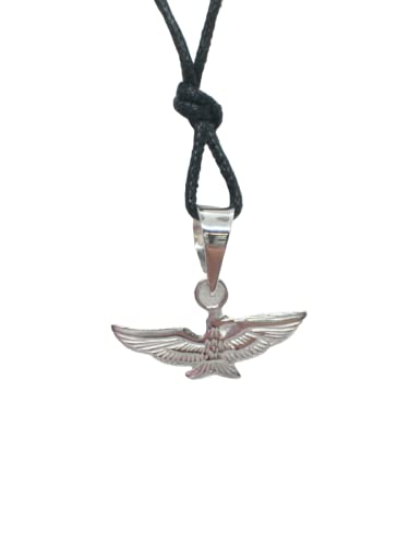 Pendentif aigle argent 925 et col en cordon, un bijou de haute précision