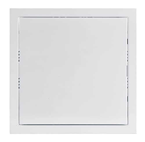 Blanco 20x20 cm Puerta de Inspección, Trampillas de Revision de Mantenimiento de Chapa de Acero Galvanizado 200x200mm