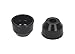 JEGS 6172001 Boot Kit - Tie Rod Boot - Front Includes: 2 Black Polyurethane Perf
