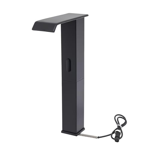 Touchless Bathroom Vessel Sink Faucet,Black Automatic Sensor Actived Bathroom Faucet Bath Lavatory Vanity Hands Free Water Tap Mixing Valve,Temperature Adjustable Waterfall Water Tapfor (Style 1)