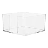 STOBOK Transparenter Acryl-notizblockhalter Multifunktionaler Schreibtischorganizer Für Büro Und Schule Robust Und Langlebig Fördert Die Produktivität Und Sorgt Für Schnellen Zugriff