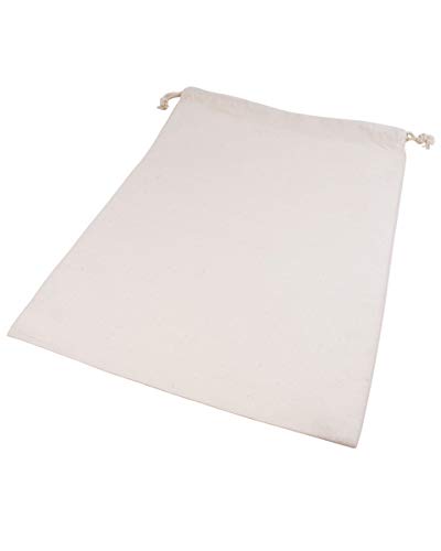 Cottonbagjoe Katoenen tas | groot | stoffen zak | zero waste | met trekkoord | om op te bergen | om te beschilderen | gymtas | 40 x 50 cm | (natuur, 10 stuks) - Image 5