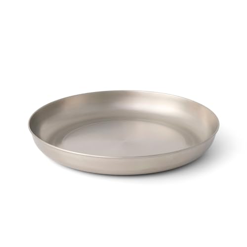 Sea to Summit Detour Stainless Steel Camp Plate, Beluga Black