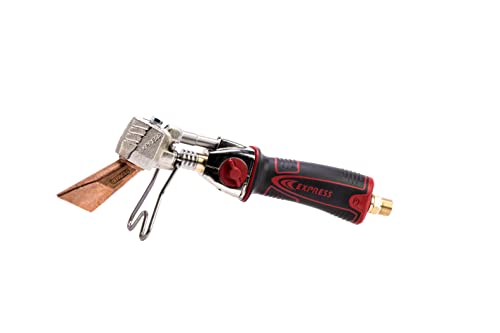 Express, 367/8, Fer couvreur Piezo avec Panne Orientable Réf.678 et Manche à Raccord Tournant Entrée 3/8e Gauche, Chalumeau Gaz, Chalumeau Butane, Brûleur...