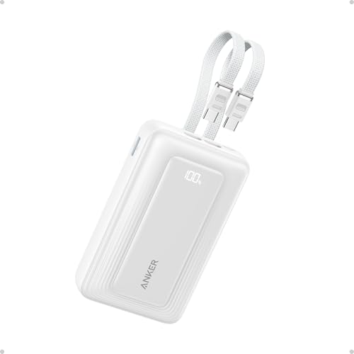 Anker Zolo Powerbank 20000mAh 45W Max, 2 integrierte USB-C Kabel – Ansicht 1