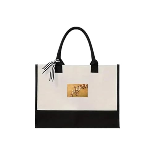 Sac cabas girafe élégant et résistant au design exclusif pour femme