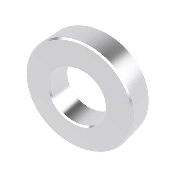 Aluminum Spacer 1/2" OD x 1/4" ID x 1/8" Long-Round Spacer Unthreaded Standoff Bushing Plain Finish, Fits Screws Bolts 1/4" or M6 by Metal Spacers Online (25 Pack)