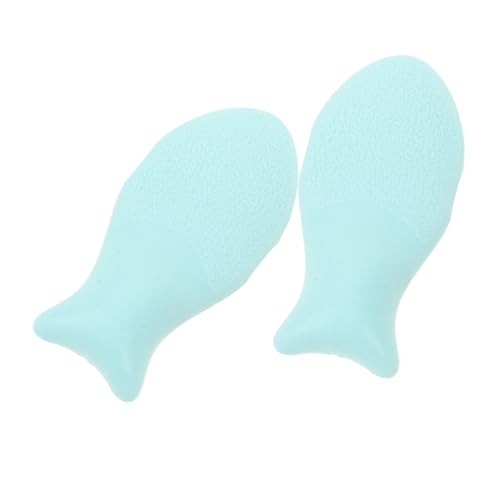 ADOCARN 2個シリコン製メイクアップパフ 化粧用パフ 洗える 再利用可能 手持ち式パウダーパフ ファンデーション コンシーラー チークなどに 女性用 実用的なメイクツール