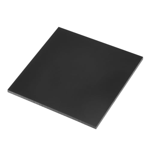 Image of 6 x 6 Inch UHMW Polyethylene Sheets, 5 /32 Inch Thick Ultra High Molecular Weight Black Plastic Sheet [for Home, Industrial]