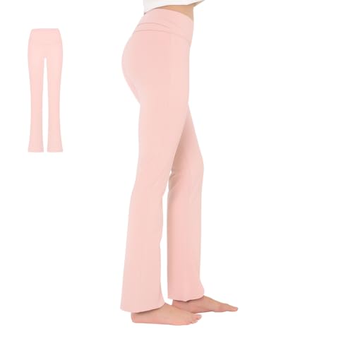 Image of Terractive Cuddle Flares for Women | TerraSoft Ultra Soft, Super Stretchy & Sweat-Wicking Flare Pants | High-Waist Tummy Tuck Workout & Lounge Pants