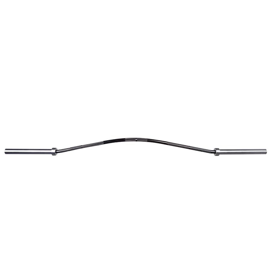 Professional Buffalo Cambered Barbell, 8ft 55lb Olympic Barbell for Powerlifting Bench Press and Squat, Curved Bar for 32MM 2000 lbs Weight Capacity 190K PSI, Weight Bar Fit 2" Weights