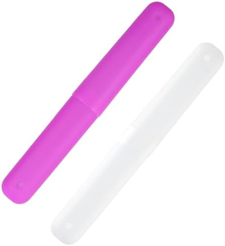 Lot de 2 Étuis à Brosse à Dents Portable,Etui de Voyage pour Bros...