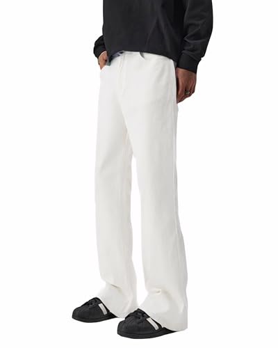 TEGIAS Men's Bell Bottom Jeans Pants, 70s Outfits, Disco Flared Jeans2