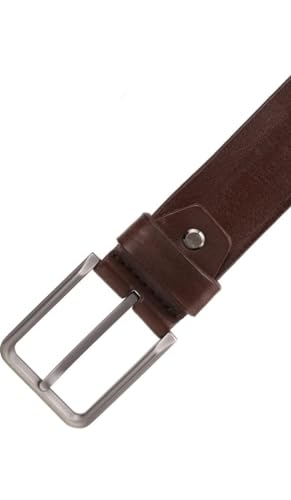 Image of YOOKO Brown Artificial Leather Belt | PU Waist Belt for Men