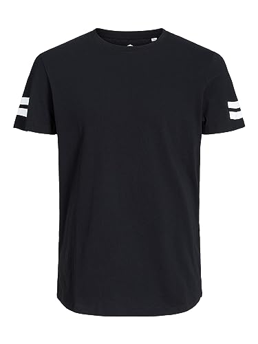 JACK & JONES JCOBORO TEE SS CREW NECK NOOS, Camiseta para Hombre, Black Fit:REG, XL