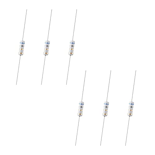 Fielect 100Pcs 6.8ohm Resistor 1W 5% Metal Oxide Film Resistors Axial Lead Flame Proof for DIY Electronic Projects and Experiments Tolerance